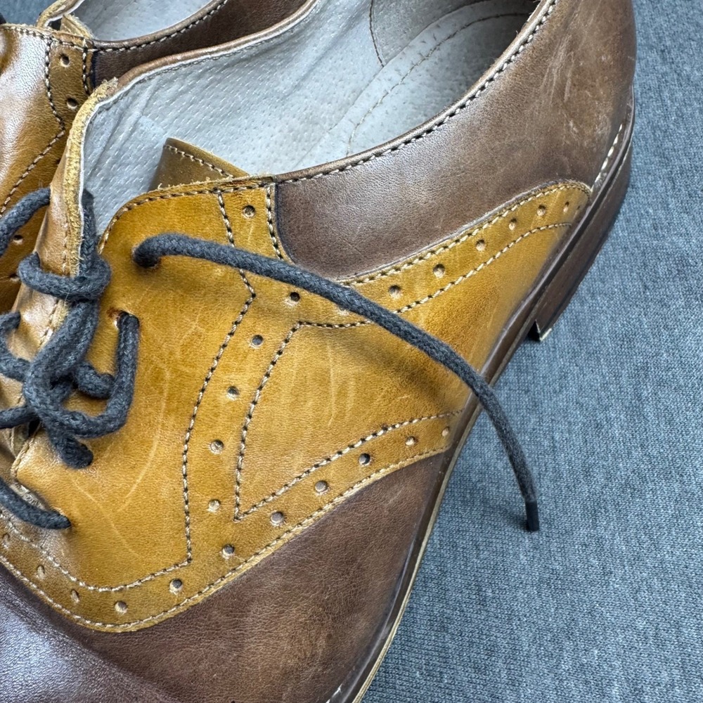 Johnston & Murphy Mens Dress Shoes Size 8.5M Leather Brown Oxfords - Picture 5 of 9